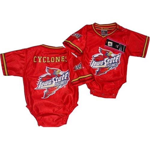 Buy Iowa State University Cyclones NCAA Football Infant baby Onesie Jersey 12-18 months #1 by Colosseum