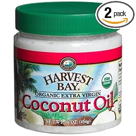 Harvest Bay Organic Coconut Oil, Extra Virgin, 16-Ounce Jars (Pack of 2)