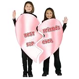 Kids Best Friends Forever Heart Charm Costume - 7-10
