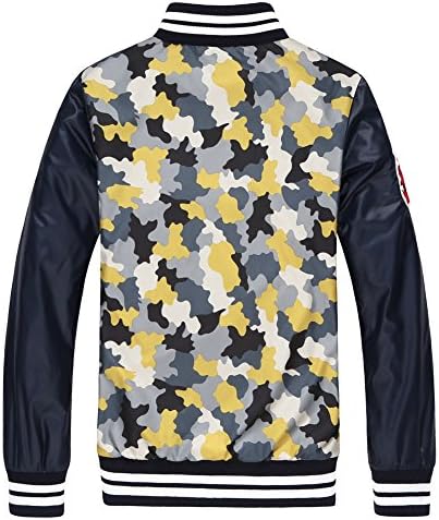 SSNF Little Boy's Camouflage Zipper Coat For Autumn Wear Yellow Size 7T