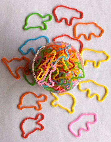 Animal Shaped Rubber Bands lot of 72 Bandz