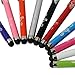 Wisdompro 10 Pack Stylus Bundle of 4.2-inch Colorful Universal Styli Pens for Capacitive Touch Screen iPads, Tablets, iPhones, Samsung Galaxy Note /Tab and more - Carved Flowers