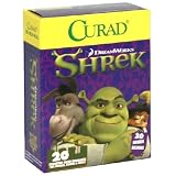 Curad Bandages, Assorted Sized, Shrek, 20-Count