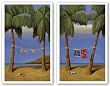 Surf's Up-Bikini Beach Set by Bryan Ubaghs 9"x14" Art Print Poster