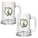 Boston Celtics 2pc 15oz Glass Tankard Set - Primary Logo NBA Basketball