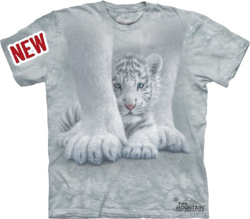 Mountain Sheltered Adult Size T-shirt , Gray , Small