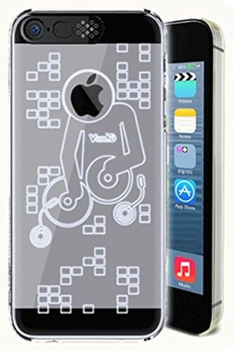 PhoneOnSale-LED Bling Style Cases Flash Up Light Luminous Shining Hard Back Case Cover for iPhone 5 5S(music)