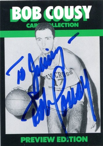 Bob Cousy Autographed/Hand Signed 1993 Cousy Collection Card