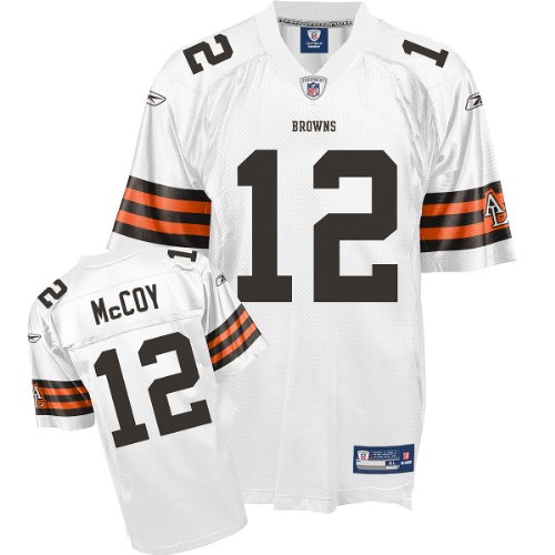 Reebok Colt McCoy Cleveland Browns Replica Jersey - White (XX-Large)