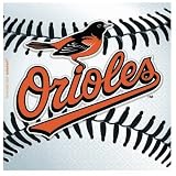 Costumes 203718 Baltimore Orioles Baseball- Beverage Napkins