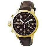 Invicta Men's 4536 Force Collection Lefty Chrono XL Brown Leather Watch