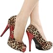 System217 Peep Toe Bow Pump CAMEL LEOPARD