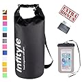 Waterproof Dry Bags - Floating Compression Stuff Sacks Gear Backpacks for Fishing Boating Kayaking Canoeing Snowboarding - Free Universal Water Proof Phone Case and Pocket Tool