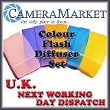 White/Blue/Yellow/Purple/Orange Flash Diffuser Creative set for Canon Speedlite 430EX, 430EX II By Maxim Foto Supplies