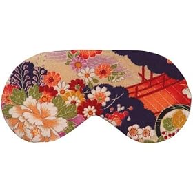 Cris Notti Sleep Mask - Green Kimono