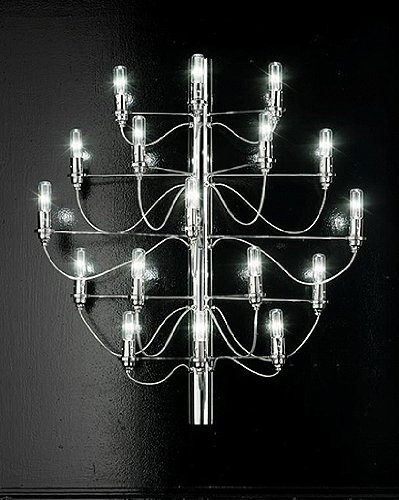 Scar 50 wall lamp - Gold, 17 Bulb Version, 110 - 125V (for use in the U.S., Canada etc.)