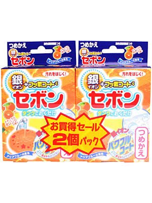 銀イオン+フッ素コートセボン つめかえ オレンジ 15g*2個入