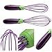 Ogori Silicone Whisk Set 10-inch and 8-inch Guarantee, Egg Beaters Eggbeater Whisk Mixer Egg Cook Tools Kitchen Blender