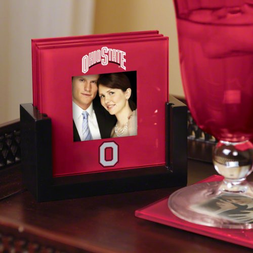 Ohio State Buckeyes Glass Photo Coaster Set