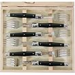 Black Handled Laguiole Verdier Heavy Duty Boxed Set of 6 Forks