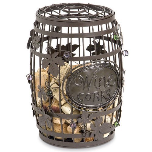 Wrought Iron Vineyard Barrel Wine Cork Art Cage Wrought Iron Vineyard Barrel Wine Cork Art Cage