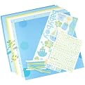 Doodlebug Scrapbook Page Kit - Baby Boy (12")