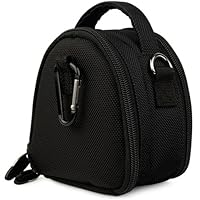 Black Limited Edition Camera Bag Carrying Case with Extra Accessory Compartment for Canon Power-Shot A490 A495 A800 A1200 A2200 A3000 IS A3100 IS A3300 IS D10 ELPH 100 HS ELPH 300 HS ELPH 310 HS ELPH 500 HS ELPH 510 HS S95 SD970 IS SD1300 IS SD1400 IS SD3500 IS SD4000 IS SD4500 IS SX210 IS SX220 HS SX230 HS ELPH 520 HS ELPH 110 HS Powershot Point and Shoot Digital Camera + Includes Gray 6 Inch Mini Tripod