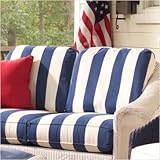 IMAGE OF Chesapeake Love Seat Back Cushion Set Fabric: Canvas Bird's Eye
