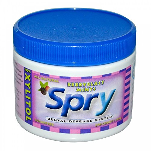 Xlear Spry Berryblast Mints, 240 Pieces (2 Pack, Berry Blast Mints)