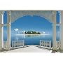 Ideal Decor Murals 282 Trompe L'Oeil A Perfect Day Wall Mural