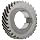 Boston Gear H2030R Plain Helical Gear, 45 Degree Helix, 14.5 Degree Pressure Angle, 0.750 Bore, 20 Pitch, 30 Teeth, Steel, RH