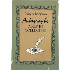 Autographs by Mary A. Benjamin