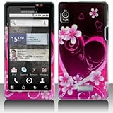 Premium - Motorola A955/DROID 2 Purple Love Cover - Faceplate - Case - Snap ....