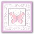 Butterfly I by The Luntz Collection 8"x8" Art Print Poster