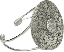 Cuff Bracelet Sterling Silver Wrist Jewellery 2.5 inches (brclt155)