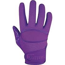 Cutters C-Tack Solid-Color Football Receiver Gloves - Navy Small