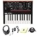 Korg Monologuebk Monophonic Analogue Synthesizer with 9V600MACP Adapter, Headphones, Ace PMID10 Pig Hog 10ft MIDI Cable and Custom Designed Instrument Cloth (Black)