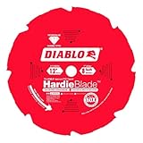 Freud D1208DH Diablo 12 inch by 8 Tooth Polycrystalline Diamond Tipped TCG Hardie Fiber Cement Saw Blade