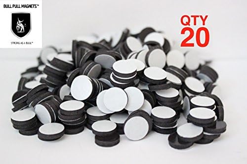 25 Count Quilting Light Duty Adhesive Magnetic Dots Small Signs Round 1/2"