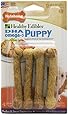 Nylabone Healthy Edibles Petite Sweet Potato and Turkey Flavored Puppy Dog Treat Bones, 4 Count