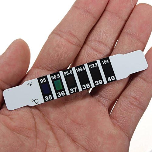 Newbaogu 10x Forehead Head Strip Thermometer Sticker Baby Child Kid Test Temperature