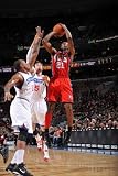 New Jersey Nets v Philadelphia 76ers: Travis Outlaw, Marreese Speights and Andres Nocioni Photographic Poster Print by Jesse D. Garrabrant, 28x42