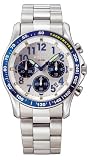 Police Fast Lane gents stainless steel bracelet with silver chrono dial watch