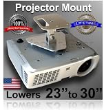Projector-Gear Projector Ceiling Mount for EPSON EX7210 with 23 to 30 Extension