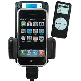 8 in 1 Wireless Automobile FM Transmitter + Car Charger + Holder/Dock + REMOTE for iPod Touch Classic Nano 3G Compatible with iPhone 3G
