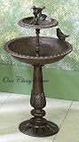 Metal 2-Tier Bird Bath