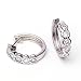 0.75 Carat 14KWG Diamond Hoop Earrings