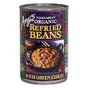 Amy's Organic Refried Beans with Mild Green Chiles, 15.4-Ounce Cans (Pack of 12)