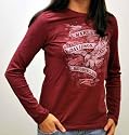 St. Paul Harley-Davidson® Women's Long Sleeve Eagle Banner Tee Shirt-LIMITED EDITION. Amazing Graphics. 5AU7-H919