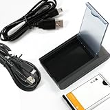 [Aftermarket Product] External Charger+mini+micro USB Cable Cord+Battery Fo ....